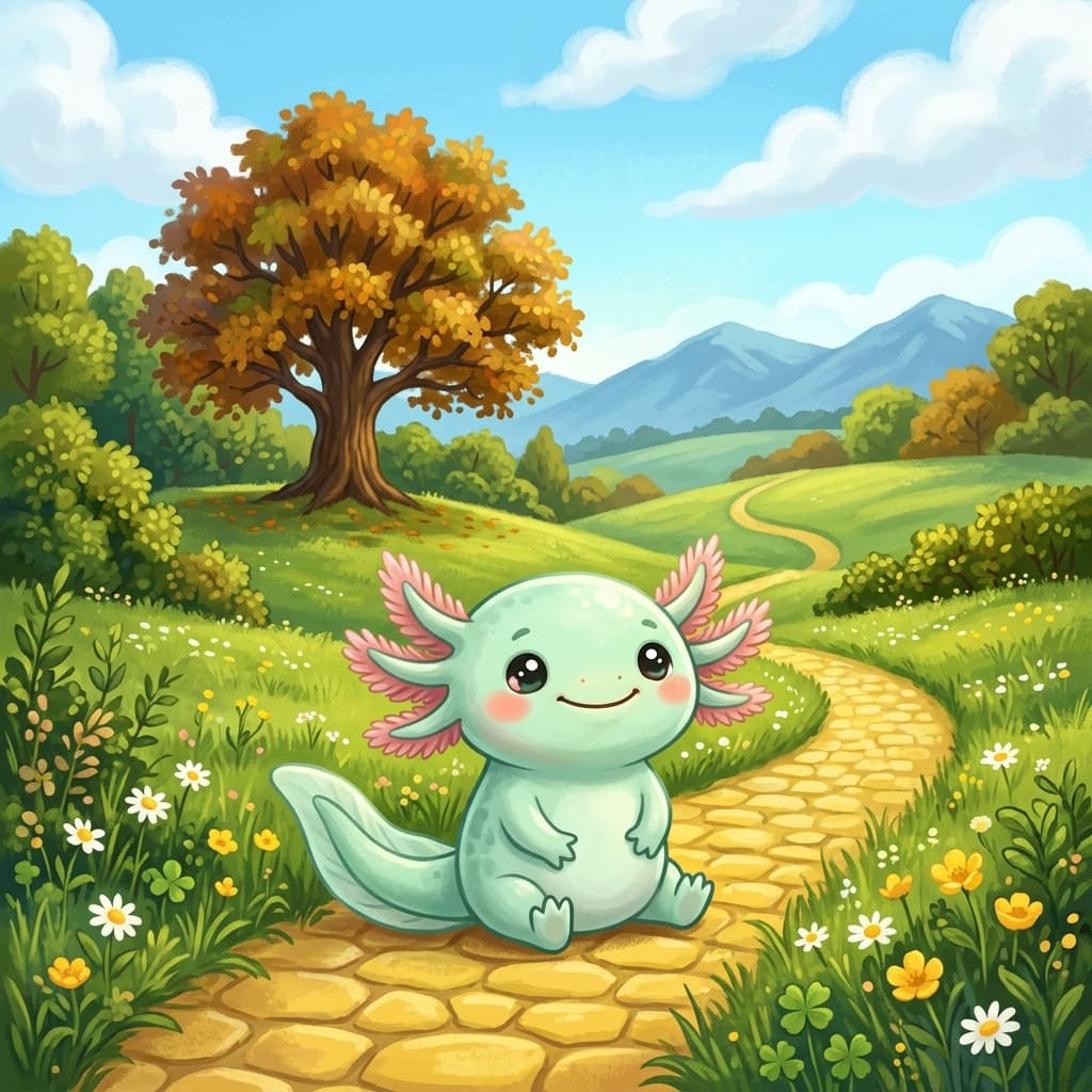Book Manager mascot in a green meadow